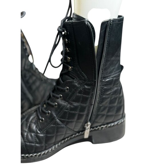 Vince Camuto Joanie Quilted Lace Up Booties - Picture 12 of 14